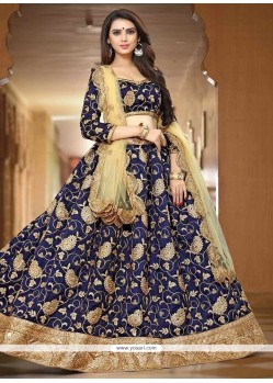 Embroidered Work Art Silk Lehenga Choli