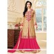 Beige Long Choli Lehenga