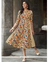 Multi Colour Rayon Party Wear Kurti