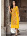 Yellow Party Wear Kurti