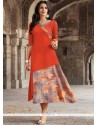 Multi Colour Rayon Party Wear Kurti