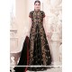 Black Embroidered Work Long Choli Lehenga