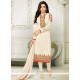 Faux Georgette Embroidered Work Churidar Designer Suit