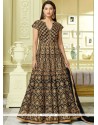 Gauhar Khan Black Floor Length Anarkali Suit