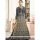 Gauhar Khan Grey Floor Length Anarkali Suit