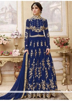 Faux Georgette Floor Length Anarkali Suit