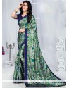 Multi Colour Print Work Printed Saree