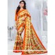 Multi Colour Print Work Fancy Fabric Printed Saree