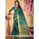 Art Silk Green Traditional Designer Saree