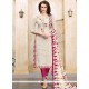 Embroidered Work Churidar Suit