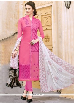 Pink Churidar Suit