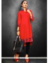 Red Casual Kurti