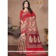 Weaving Work Red Designer Traditional Saree