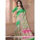 Green Weaving Work Art Silk Traditional Saree