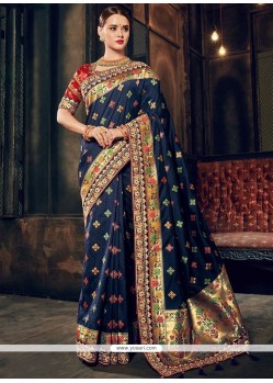 Banarasi Silk Resham Work Designer Traditional Saree