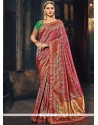 Banarasi Silk Patch Border Work Traditional Designer Saree