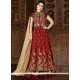 Art Silk Embroidered Work Floor Length Anarkali Suit