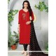 Red Churidar Suit