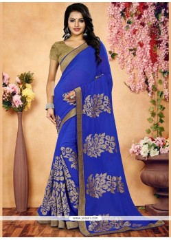 Blue Classic Saree