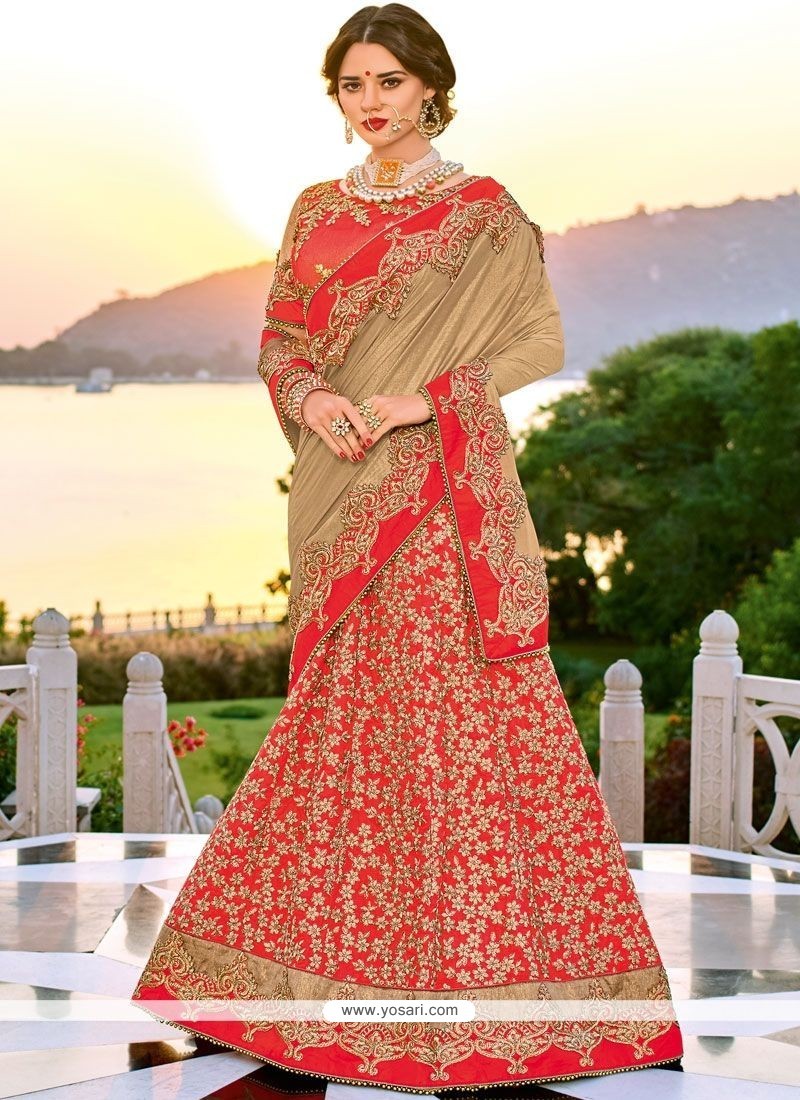 Nude Embroidered Lehenga Saree Set Design by Rabani & Rakha at Pernia's Pop  Up Shop 2024