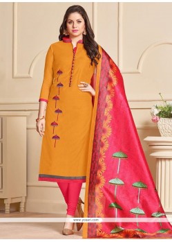 Buy Orange Churidar Suit | Churidar Salwar Suits