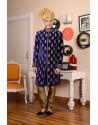 Eye-catching Blue Velvet Churidar Sherwani