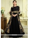 Gauhar Khan Black Floor Length Anarkali Suit