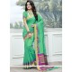 Green Woven Work Traditional Saree