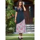 Embroidered Work Faux Crepe Party Wear Kurti