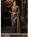 Embroidered Work Shaded Saree
