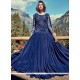 Faux Georgette Blue Designer Gown
