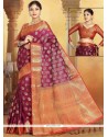 Magenta Traditional Designer Saree
