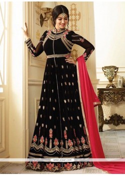 Ayesha Takia Black Floor Length Anarkali Suit
