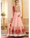 Pink Floor Length Anarkali Suit