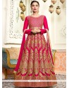 Gauhar Khan Lace Work Floor Length Anarkali Suit
