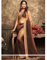 Embroidered Work Fancy Fabric Shaded Saree
