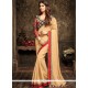 Beige Fancy Fabric Traditional Saree