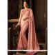 Pink Raw Silk Designer Traditional Saree