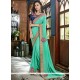 Patch Border Work Faux Georgette Classic Saree