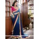 Navy Blue Shaded Saree