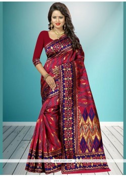 Art Silk Weaving Work Traditional Designer Saree