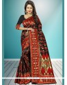 Art Silk Black Designer Traditional Saree