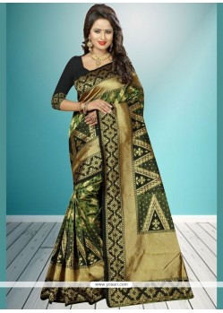 Black Traditional Designer Saree