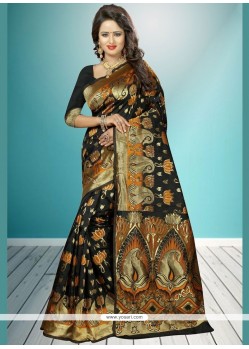 Black Traditional Designer Saree