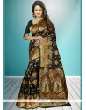 Black Traditional Designer Saree