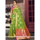 Green Weaving Work Art Silk Designer Traditional Saree