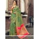 Art Silk Green Designer Traditional Saree