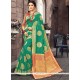 Weaving Work Green Designer Traditional Saree