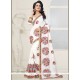 Silk Off White Designer Saree