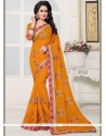 Mustard Designer Saree